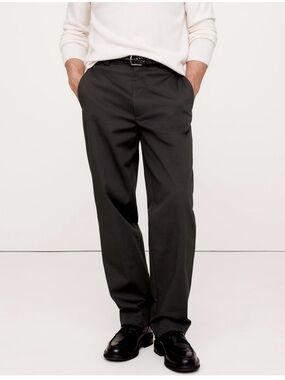 NWT Banana Republic Modern Fit Men's Black Dress Pants Size 34x32